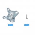 Uxcell 16pcs Removable Corner Brace Metal Butterfly L Brackets Right Angle Support With Screws For Shelves Cabinets Wood