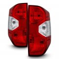 Factory Style 2014-2021 Toyota Tundra Red Clear Tail Lights Rear Brake Lamps Replacement Pair Left Right 