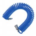 Od 0 31 Id 20 19 69ft Length Recoil Air Compressor Hose With Quick Coupler And Plug Polyurethane Blue 
