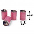 American Flag Patriotic Eagle Valve Stem Caps For Tire Rim Wheel Aluminum Pink