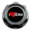 Vms Racing Gunmetal M7 Oil Cap With I Love Jdm Emblem In Cnc Machined Billet Aluminum Compatible Honda Acura Integra
