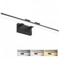 Solfart 31 5 Inch 3 Color Temperature Dimmable Modern Vanity Light Matt Black Bathroom Led Lighting Fixtures Adjustable 3000k 