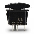Ch4x4 Rocker Switch Rear Diff Lock Symbol Horizontal Red Led