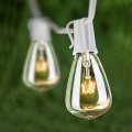 Outdoor Patio String Lights St35 25ft Waterproof Edison With 27 Clear Bulbs Ul Listed Warm White For Garden Backyard Porch 