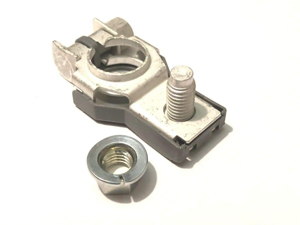 24340-7f001 Negative Battery Terminal Connector 16mm Tin Plated Copper Alloy With M8 Nut For Juke Leaf Pathfinder Sentra Versa