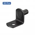 Uxcell Shelf Support Pegs 60pcs 6mm 1 4 L-shaped Bracket Pin With Hole For Furniture Cabinet Closet Shelves Supplies Gold Tone