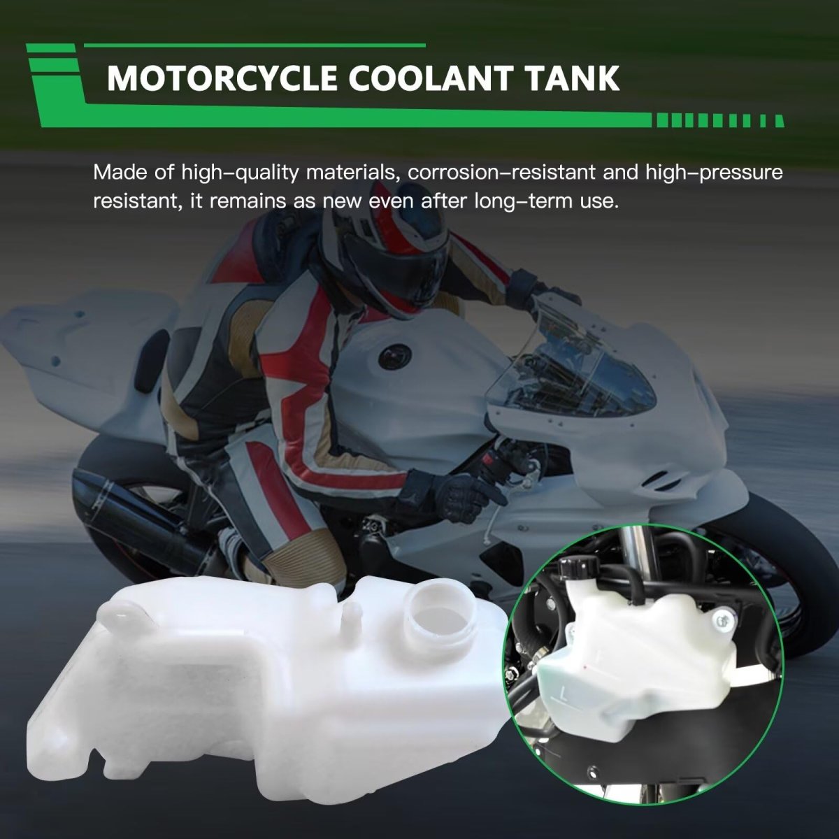 Updatd 43078-0553 Coolant Reservoir-plug And Play Fit For 2016 Kawasaki Ninja 650 Ex650 Abs