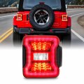Akkon Fit 2018 2019 2020 2021 2022 2023 Jeep Wrangler Jl 18-22 Tail Light W O Blind Spot Detector Rear Lamp Red Passenger Side 