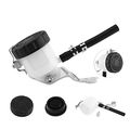 Qiilu Front Brake Reservoir For Suzuki Sv650 03-09 Sv100s 03-07 Yamaha Motorcycle Master Cylinder Oil Fluid Bottle