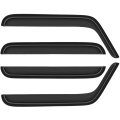 Outside Mount Window Wind Deflectors Replacement For 2007-2017 Jeep Wrangler Visors Rain Guard 4pieces 