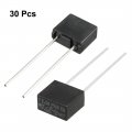 Uxcell 30pcs Dip Mounted Miniature Square Slow Blow Micro Fuse T2 5a 2 250v Black