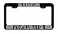 California Girl Black Metal License Plate Frame Heavy Duty Stainless Steel Tag Holder For Cars Suvs And Trucks 12 5 X 6 In 