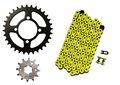 Yellow 520x74 O-ring Drive Chain 12 32 Sprockets 1989-2004 Yamaha Breeze 125 