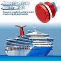 Uxcell 22 Mm Momentary Push Button Switch Metal Round Start Spst 1no Ac 250v Red