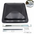 1 Vent Cover Replacment 14 X Black Replacement Impact-resistant Universal Motorhome Rv Roof Lid Camper Trailer Fresh Air 