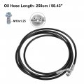 X Autohaux Brake Hose Motorcycle Hydraulic Line Oil Pipe Fitting For Atv Motocross Racing Bike 250cm Black 1 Set