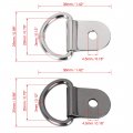 20pcs Silver Tone Titanium D Shape Tie Down Anchors Lashing Rings For Car Truck Trailer Cargo Rv Boats