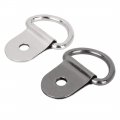 X Autohaux 20pcs Silver Tone Titanium D Shape Tie Down Anchors Lashing Rings For Car Truck Trailer Cargo Rv Boats