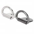 X Autohaux 20pcs Silver Tone Titanium D Shape Tie Down Anchors Lashing Rings For Car Truck Trailer Cargo Rv Boats