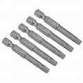 Uxcell 5 Pcs T27 Magnetic Torx Screwdriver Bits 1 4 Inch Hex Shank 2-inch Length S2 Power Tool