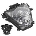 Qiilu Motorcycle Headlight Assembly Housing Transparent Lens Fit For Suzuki Gsxr 600 750 K11 2011a 2014