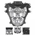 Qiilu Motorcycle Headlight Assembly Housing Transparent Lens Fit For Suzuki Gsxr 600 750 K11 2011a 2014
