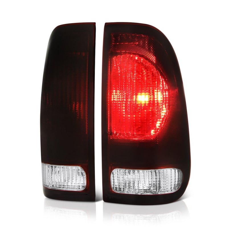 Smoke Red Lens Oe-style Tail Light Lamp Assembly For 1997-2003 Ford F150 1999-2007 F250 F350 Superduty Pickup Truck Driver