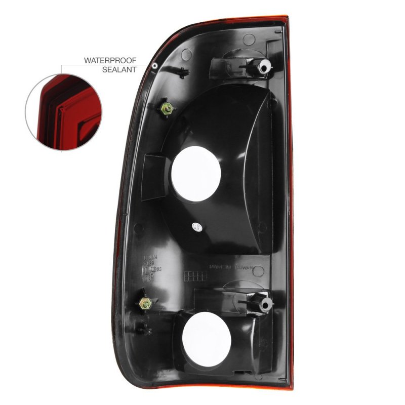 Smoke Red Lens Oe-style Tail Light Lamp Assembly For 1997-2003 Ford F150 1999-2007 F250 F350 Superduty Pickup Truck Driver