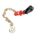 Easyberg 3 8 X 2 Ton Snatch Block Sheave W Tow Chain G70 Steel Truck Rollback Wrecker Carrier Gold V-type J Hook