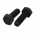 Uxcella 8 Grade M8x25mm Full Threaded Left Hand Thread Hex Head Bolt 4pcs