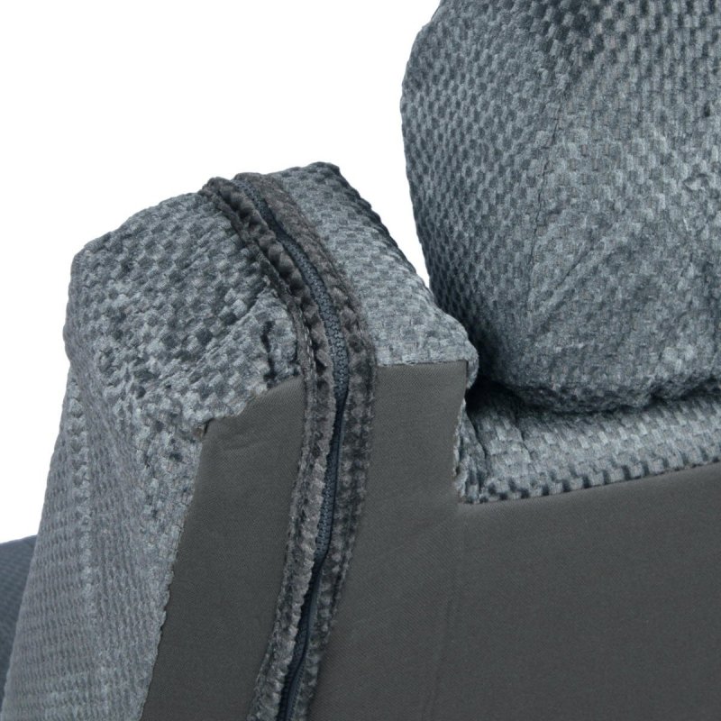 Bdk Scottsdale Cloth Front Seat Covers For 99-2010 Ford F150 Truck Suv Charcoal Gray