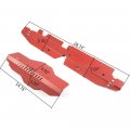 High Performance Radiator Shroud Pulley Belt Cover Combo Compatible With 2008-2012 Subaru Wrx Sti Red