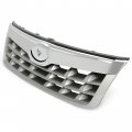 Front Grille Grill For 2011-2013 Subaruester Replacement For 91121sc040 Su1200149 Chrome Bumper Upper Hood Silvery