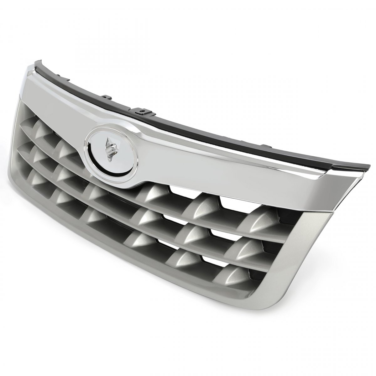 Front Grille Grill For 2011-2013 Subaruester Replacement For 91121sc040 Su1200149 Chrome Bumper Upper Hood Silvery