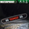 G-plus Led Third Brake Light Compatible With 07-14 Chevy Silverado Gmc Sierra 3rd Bar Cargo Type X Clear Lens Black Housing