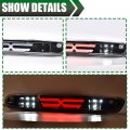 G-plus Led Third Brake Light Compatible With 07-14 Chevy Silverado Gmc Sierra 3rd Bar Cargo Type X Clear Lens Black Housing