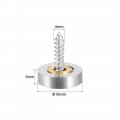 Uxcell Mirror Screws Decorative Caps Cover Nails Brushed Stainless Steel 18mm 4pcs