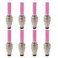 8x 2025 Upgraded Led Motorcycle Cycling Bike Bicycles Cylindrical Shape Wheel Tire Valve Flashing Light Car Lamp Pink Red 