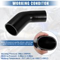 X Autohaux 45 Degree 2 0 Inch To 5 Id 4ply Car Elbow Reducer Silicone Hose Coupler Intercooler Tube Intake Piping Black 51-63mm