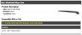 Rear Windshield Wiper Arm Compatible With 2010-2017 Volvo Xc60