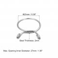 Uxcell Fuel Line Hose Clips 10pcs 25mm Id Fit 26 5-27mm Od 304 Stainless Steel Water Pipe Air Tubing Spring Clamps For