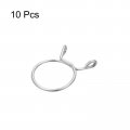 Uxcell Fuel Line Hose Clips 10pcs 25mm Id Fit 26 5-27mm Od 304 Stainless Steel Water Pipe Air Tubing Spring Clamps For