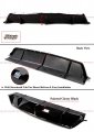Painted Gloss Black Replacement Shark Fin Rear Bumper Diffuser With Corner Spats Extensions Compatible For 2019-2023 Bmw G05 X5
