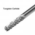 Uxcell Tungsten Carbide Rotary Files 1 8 Shank Double Cut Top Toothed Cylinder Shape Burrs Tool 3mm Dia For Die Grinder Wood