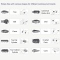 Uxcell Tungsten Carbide Rotary Files 1 8 Shank Double Cut Top Toothed Cylinder Shape Burrs Tool 3mm Dia For Die Grinder Wood