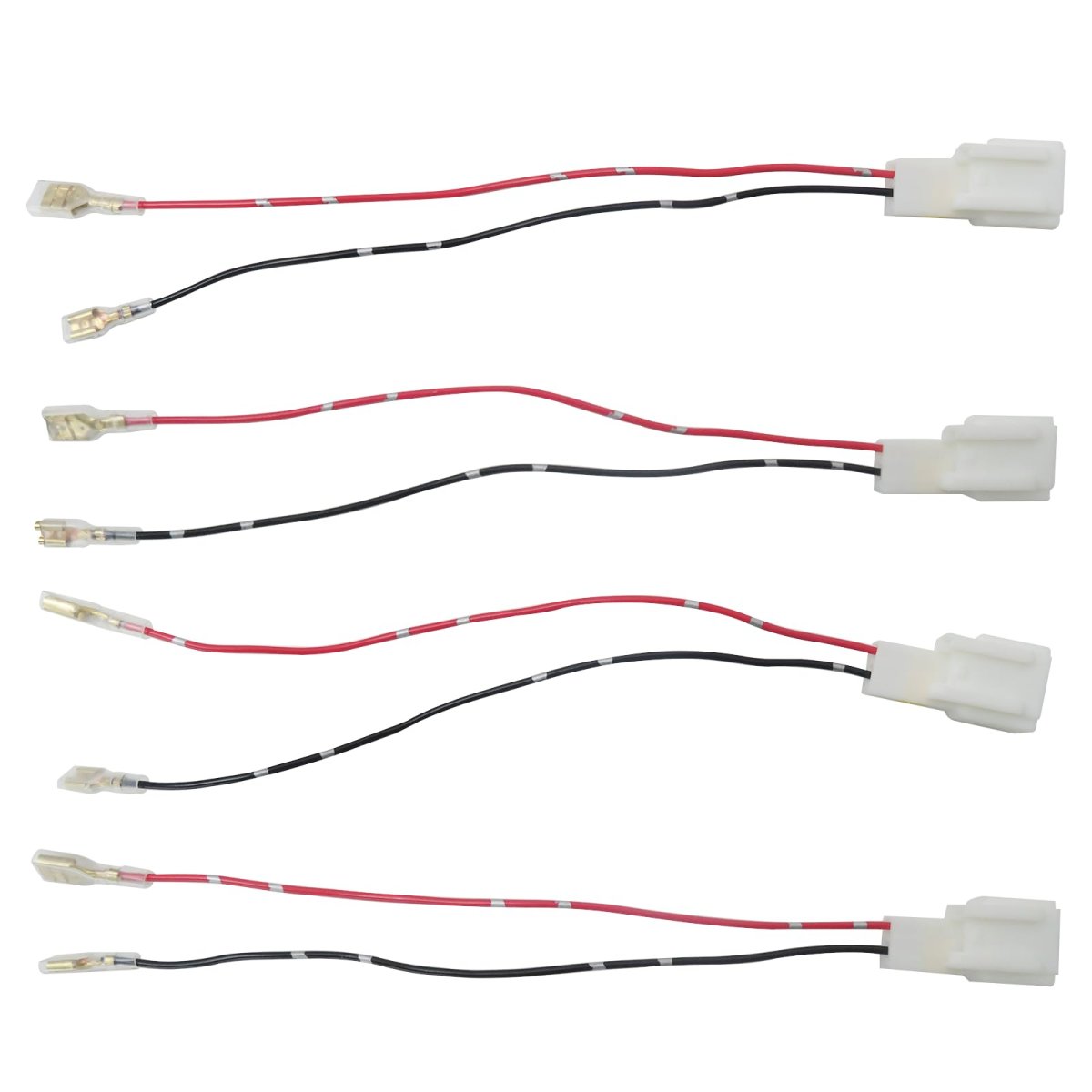 4pcs Car Door Speaker Wiring Harness Adapter Connector Plug Wires Fit For Mitsubishi 2014-2018 Mirage 2002-2008 Montero
