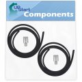 2-pack W10542314 Dishwasher Door Gasket Replacement For Whirlpool Du1148xtpb8 Seal Upstart Components Brand
