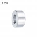 Uxcell 5pcs Aluminum Spacer 3 8 Bore X 4 Od 1 Length Screw Standoff Bushing Plain Finish Round Metal For Id Screws Bolts And