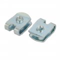 Uxcell Fit M4 Screw 65mn Spring Steel U Clip Nut Silver Tone 15mm X 11 5mm 24pcs
