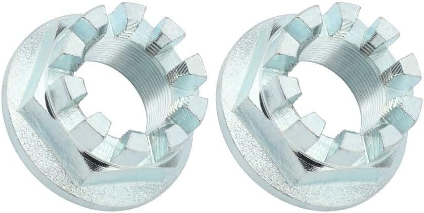 Wantone Racing 2pcs Rear Axle Castle Nuts 20mm Replacement For Honda Atv Fore-man Rancher Recon Trx 250 350 400 420 450 500